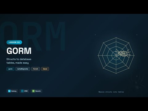 GORM in Golang: Structs to Database Tables Made Easy | Go Tutorial #34
