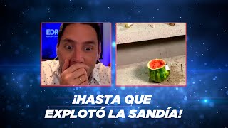 ¡Hasta que explotó la sandía! Miren la cara de Stefan Kramer