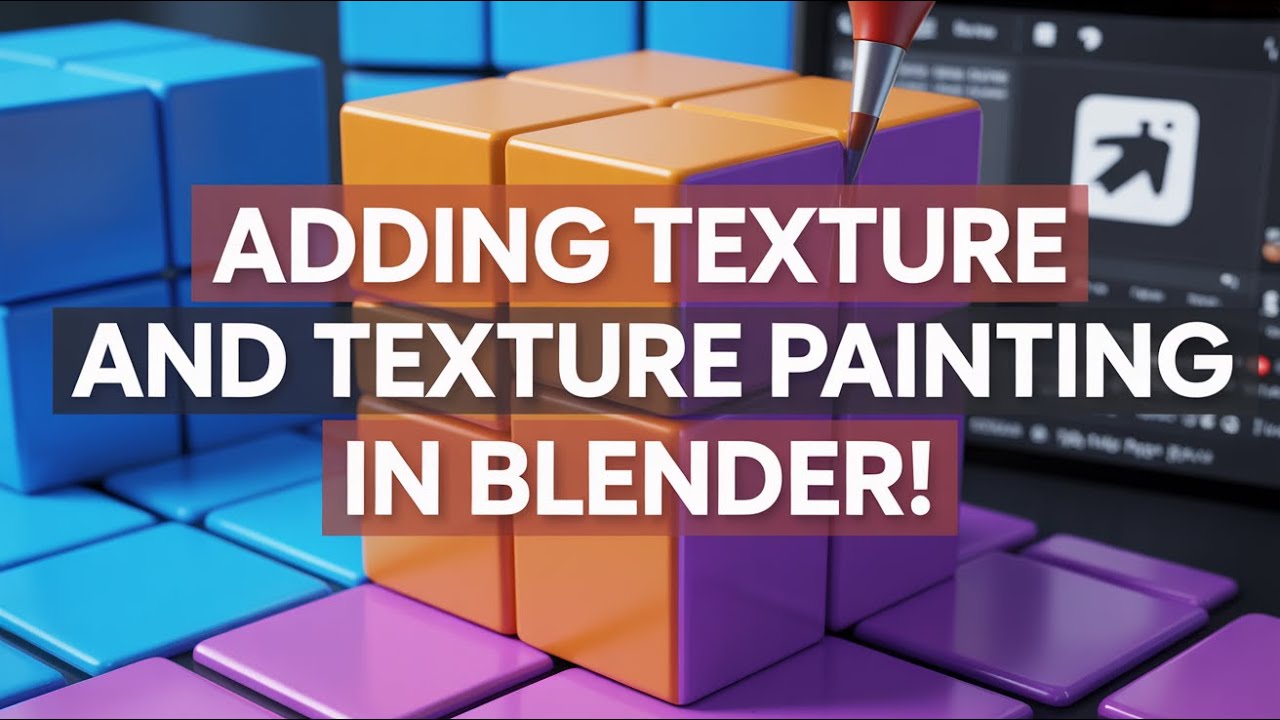 How to Add Texture & Texture Paint in Blender! Easy Tutorial! - YouTube