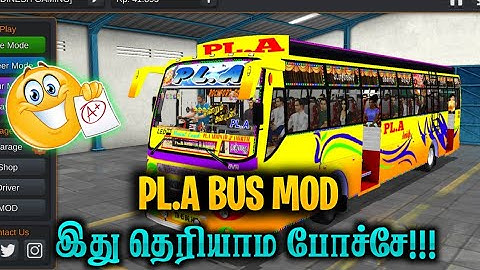PLA BUS MOD IN BUS SIMULATOR INDONESIA - BUSSID BUS MOD - TN PRIVATE BUS MOD - BUS SIMULATOR