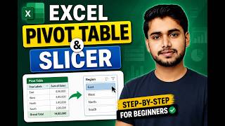 Excel Pivot Table &amp; Slicer for Data Analysis | Beginner to Pro 🔥