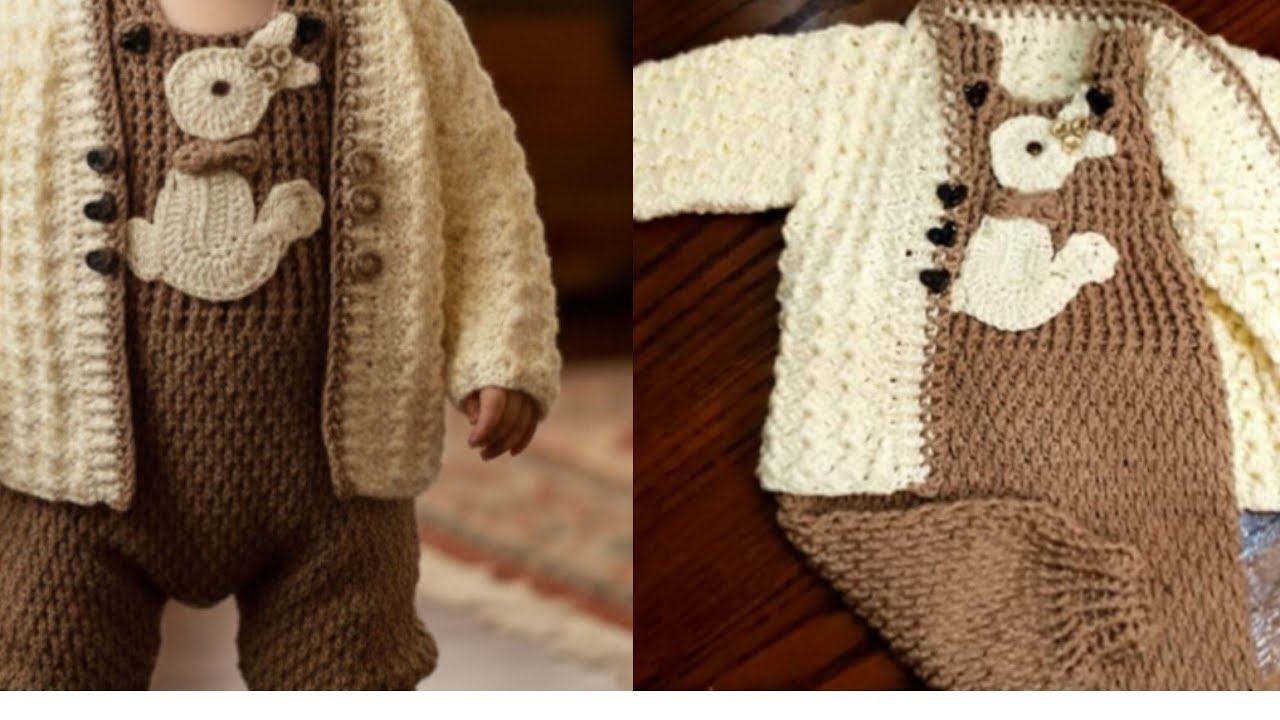 طريقه عمل آرنب لتزيين التشيرت الكروشيه، السالوبيت، الفستان الكروشيه