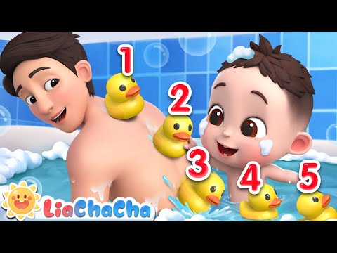 Five Little Ducks Went Out One Day 2 | Bath Song + More LiaChaCha Nursery Rhymes & Baby Songs