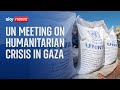 UN Security Council meeting on humanitarian crisis in the Middle East and Gaza