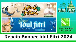 Desain Spanduk Idul Fitri 1445/2024 || Free Download