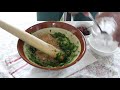 【おいしかった！】大葉シリーズ 麺料理 /  大葉をすり鉢ですって和洋2種の大葉シリーズ麺料理