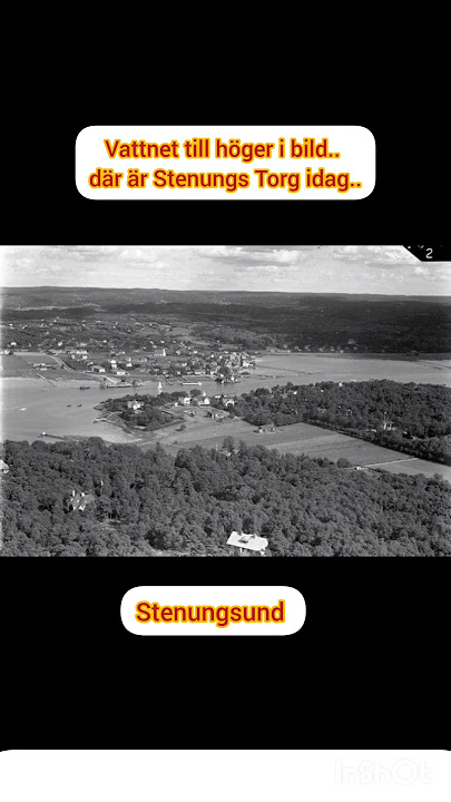 Vattnet till höger i bild.. där är Stenungs Torg idag..