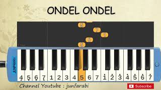 not pianika ondel ondel - lagu daerah jakarta - belajar pianika not angka ondel ondel