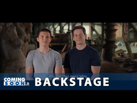 Uncharted (2021):  Tom Holland e Mark Wahlberg sul set del Film – HD