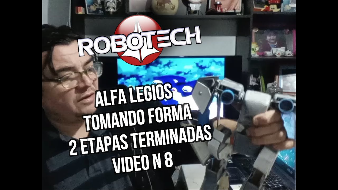 CRAFT ART EDU CREANDO A MANO, Robotech alfa legios, terminándolas dos primera etapas, video 8