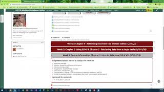 CIT178 Relational Database Course Overview and Week 1