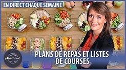 Webinaire diététique en direct avec Sybille Montignac : Les plans de repas et les listes de courses