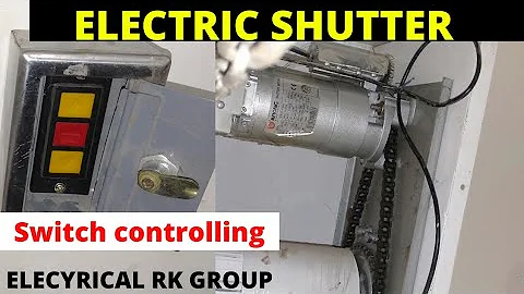Electric shop shutter switch connection short vedio