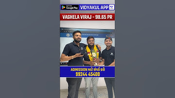 Std 10 Vidyakul Topper 98.65 PR Vaghela Viraj #boardexam #topper #vidyakul