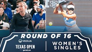 Kate Fahey vs Lingwei Kong at the Veolia Texas Open