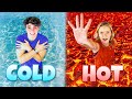Hot vs cold extreme pool challenge