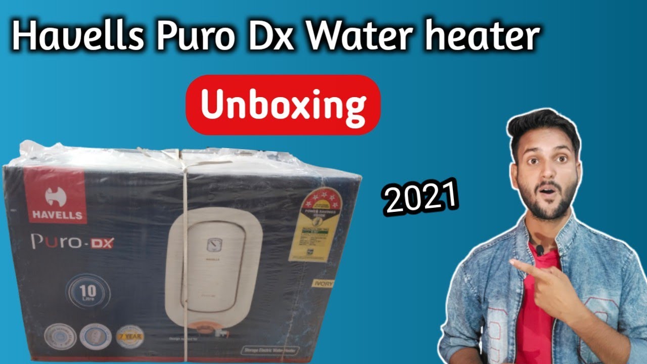 Havells Puro Dx water heater unboxing | Havells 10 liter water heater  review - YouTube