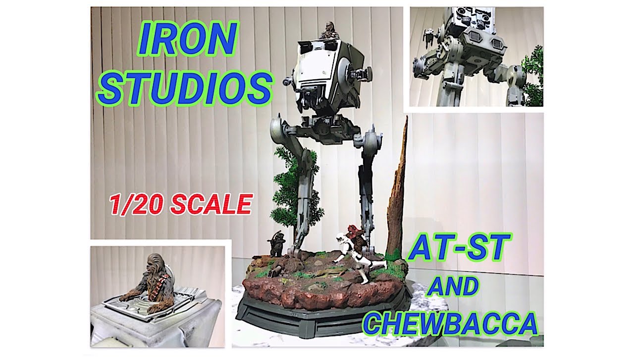Iron Studios delivers: AT-ST & Chewie, as seen in Star Wars, Episode VI: The Return Of The Jedi.