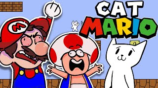 Mario Plays CAT MARIOOO!!! Ft. Toad
