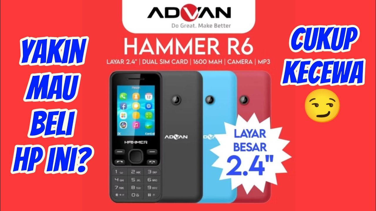 Advan Hammer R1 Review HP Advan Hammer R6 - YouTube