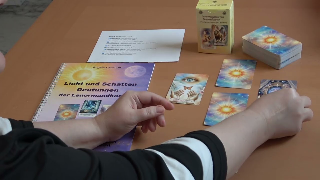 Licht und Schatten Legung Beispiel (inkl Einblick ins Spiralbuch)