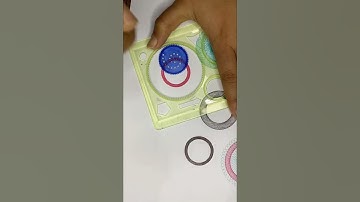 #easy Spirograph pattern#asmr#art# #satisfying#relaxingsounds#2025