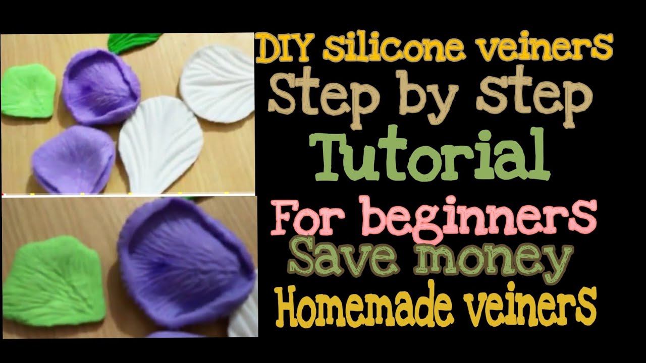 silicone veiner for gum n sugar paste /silicone veiners / homemade veiner / how to make Veiners