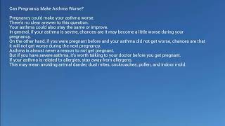 Asthma and Pregnancy  Is Albuterol Safe