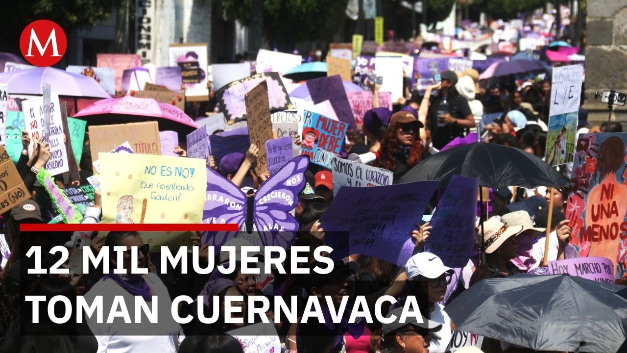 Movilización histórica en Morelos: miles de mujeres desbordan las calles