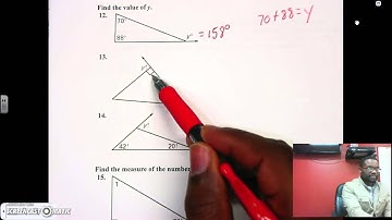 triangle sum/ exterior angle theorem