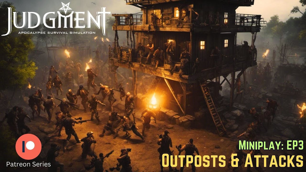 [03] Outposts & Attacks | Judgment Apocalypse Simulator | Outpost DLC | 4K60