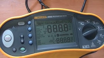 RCD Testing using a Fluke Multifunction Tester