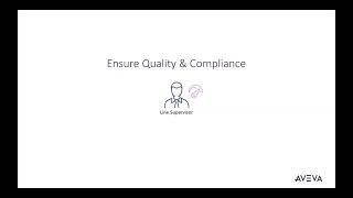 AVEVA MES demo - Ensure quality and compliance in manufacturing