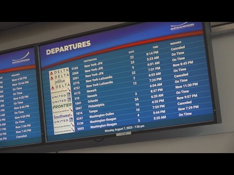 Summer storms forced ground stops at 10 of the nations East coast