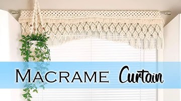 HOW TO | Macrame Curtain