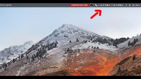 How to Install Speed Indicator on Taskbar for Ubuntu