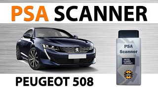 Peugeot 508 - PSA SCANNER PIN CODE Reader