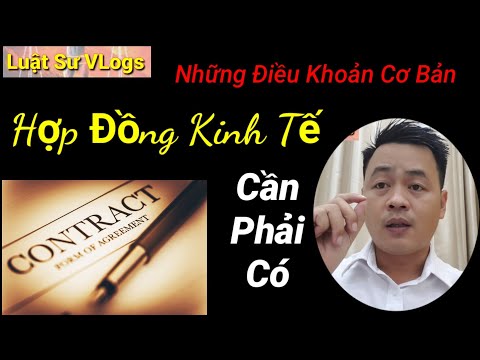 Video: Những điều Cần Cung Cấp Trong Hợp đồng Hôn Nhân