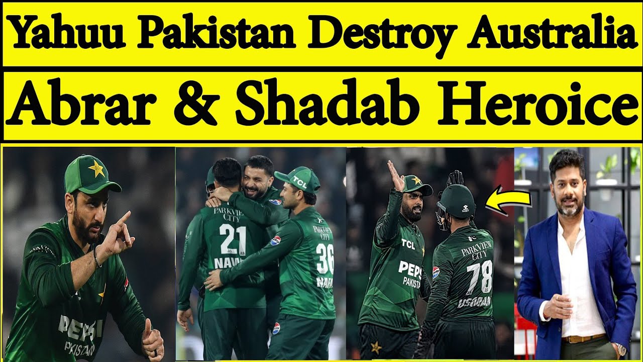 Indian Media on Pakistan Beat Australia 2nd T20 2026 | Abrar & Agha ...