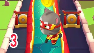 Talking Tom Hero Dash (Android) - Special Events : Collecting Stuff ( Super Tom ) gameplay 03