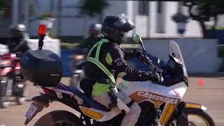 Funcionarios policiales fueron capacitados en técnicas de conducción y mantenimiento de motos