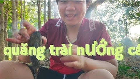 Quăng trài đánh bắt cá nướng cá ăn tại chỗ cuộc sống mưu sinh thiên nhiên quê hương nông thôn