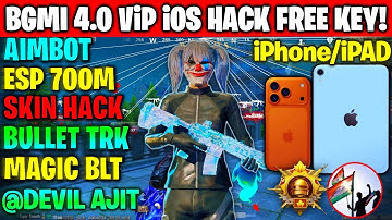 bgmi ios hack 4.0 free |how to hack bgmi ios 4.0 |skin hack bgmi ios | iPad And IPhone ios hack free