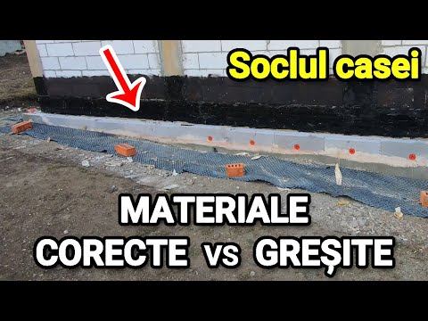 Termoizolarea soclului - alegerea materialelor potrivite