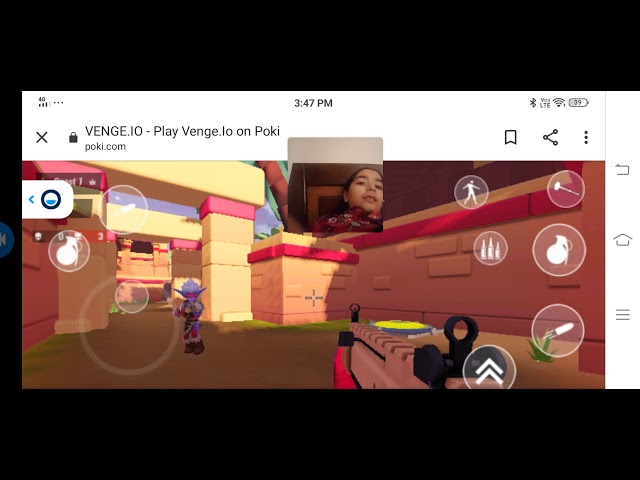 Playing venge.io on Poki.com