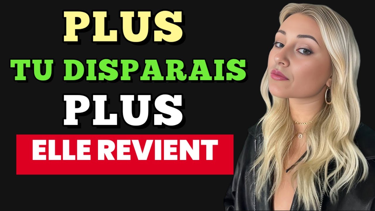 UNE FEMME RÉAGIRA AINSI LORSQUE VOUS CESSEREZ DE LA CONTACTER