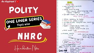 National Human Rights Commission || One Liners(Topic wise)|| Indian Polity|| Lec.49 || An Aspirant !