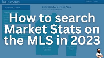 How to search Market Stats on the MLS in 2023  #RealtorTools