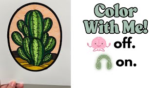 Cactus Coloring ASMR Full for Pure Relaxation