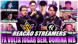 REACAO STREAMERS FLUXO VOLTA A JOGAR BEM E DOMINA O DIA na FFWS BR !